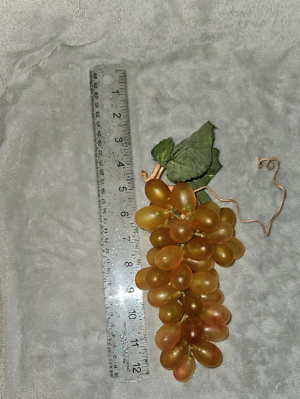 Decorative Artificial Grape Cluster - Amber and Black